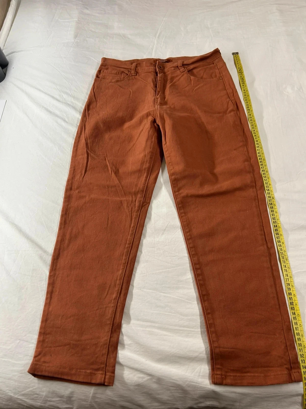 Brown orange high-waisted Voggo jeans – photo 2